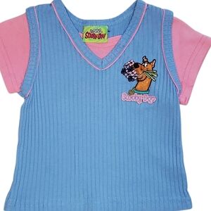 Scooby-Doo Cartoon Network Ribbed Tee | Y2K Kids Character Top 24M